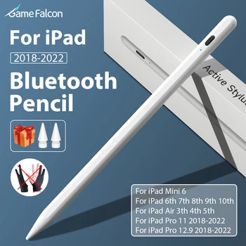 За Apple Молив на 2-ри Ipad Pro 11 12,9 2021 2022 Air 4 5 Стилус За Ipad 8-ми 9-ти 10-то поколение Mini 6 10,2 Bluetooth Сензорни Копчета