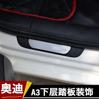 за Audi A3 2014 2015 2016 2017 2018 2019 Автомобилен стайлинг благородна покриване на вратата на колата от неръждаема стомана, външна накладка на прага
