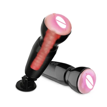 Напълно автоматична със звук чаша за мастурбация, без ръце, автоматична въртяща се чаша за мастурбация, секс-играчка за мъже, вибратор