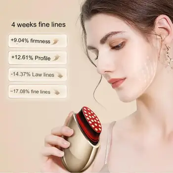 Регенерация на колаген Масажор за лице EMS Beauty Instrument светло червена колаген машина за стягане на кожата, лифтинг, подмладяване Ca R1X6